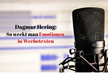 So weckt man Emotionen in Werbetexten - Podcast - Bild mit Mikrofon